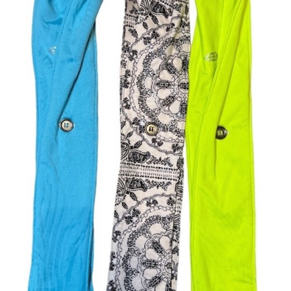 Free People Movement Headwrap Scarf w/ button - Picture 3 of 6